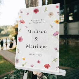 Mariage fleur sauvage Bienvenue