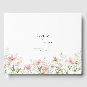 Mariage Fleur sauvage du livre d'invité