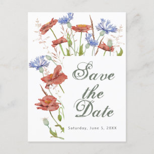 mariage fleur sauvage enregistrer la date carte po