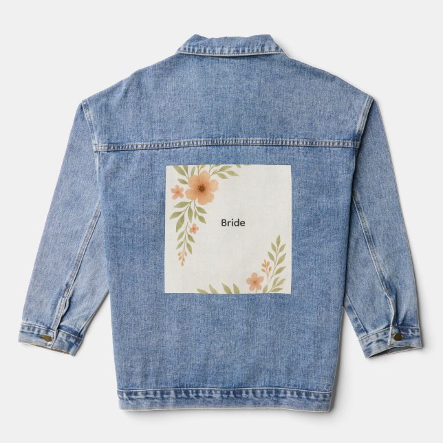 Mariage Fleur sauvage russe Denim Jacket (Verso)