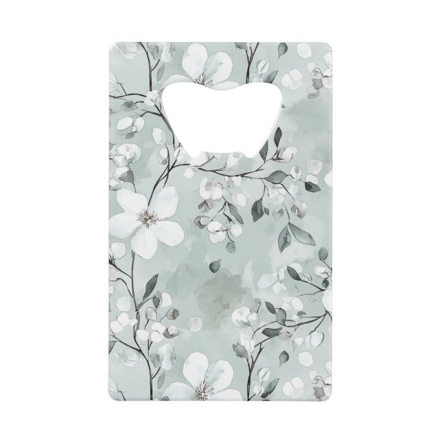 Mariage Fleurs Grises Bleues Blanches Élégantes (Devant)