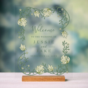 Mariage floral Art nouveau