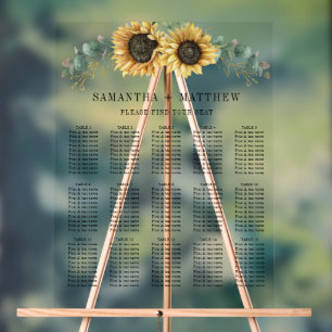 Mariage floral de tournesol Eucalyptus