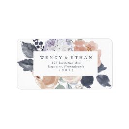 Mariage floral rustique simple Étiquettes de adres
