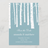 Mariage Forêt D'Hiver Enregistrer Les Cartes De Da