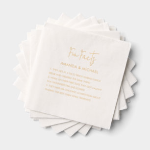 Mariage Fun Facts Modern Personnalisé Trivia