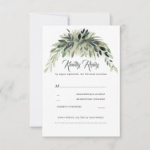 Mariage Garland de verdure RSVP