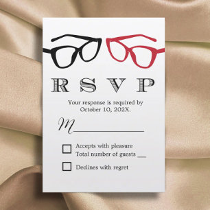 Mariage gay deux lunettes minimaliste RSVP