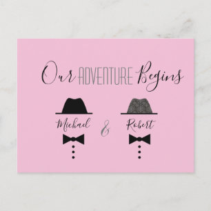 Mariage Gay Enregistrer La Date Invitation