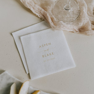Mariage Gold Foil de script moderne