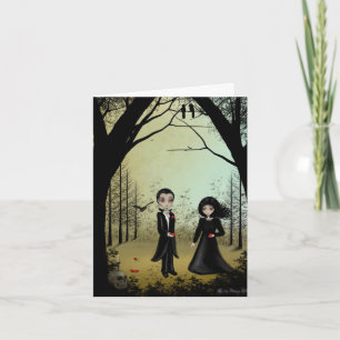 Mariage gothique Enregistrer la carte de date