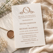 Mariage Hébergé par les Parents avec Monogramme Ch