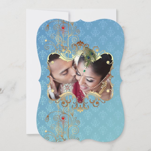 Mariage indien II - Carte de remerciements (Devant)
