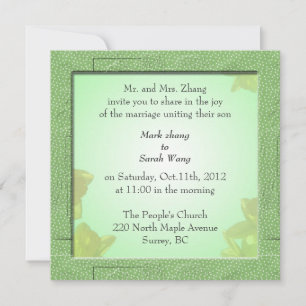 mariage, invitation des parents de Groom