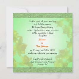 mariage, invitation des parents de la mariée