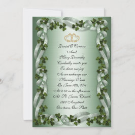 Mariage irlandais Invitations élégantes