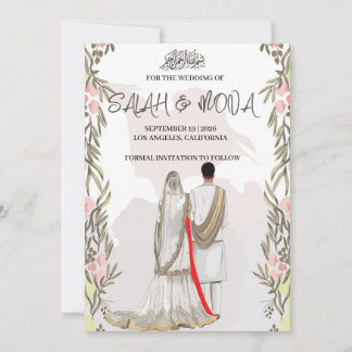 Mariage islamique Moden, nikah, walima, invitation