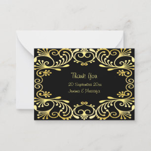 Mariage Islamique Romantique Merci pour les cartes