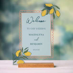 Mariage italien de style côtier au citron bleu sar