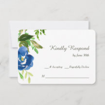 Mariage Jardin Violet Bleu RSVP