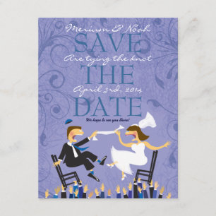 Mariage juif danse de la chaise Hora Save the Date