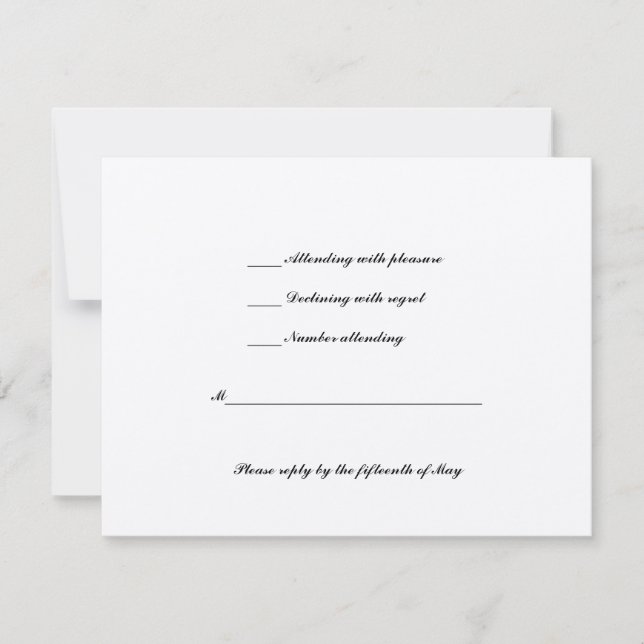 Mariage juif hébreu RSVP ivoire Métallique (Devant)