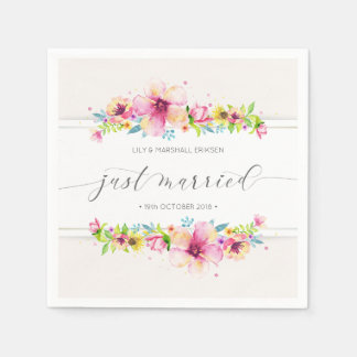 Mariage Juste Marié Beau | Serviette en papier