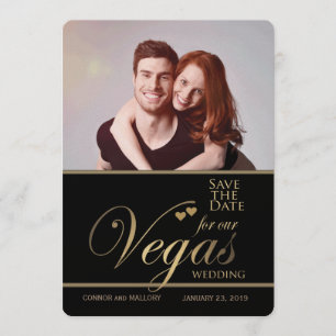 Mariage Las Vegas enregistrer la date modèle