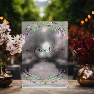 Mariage lavande eucalyptus vert faveur