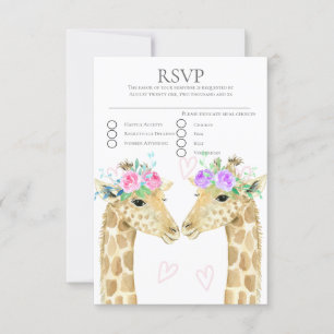 Mariage lesbienne Gay Giraffe Deux mariées RSVP