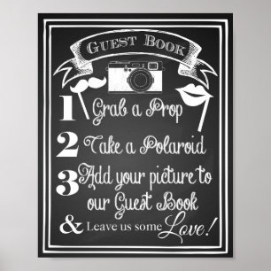 Mariage "Livre d'invité photo" signe tableau de bo
