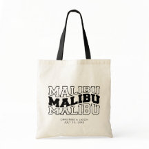 Mariage Malibu Bienvenue Fourre-tout Mariage sac