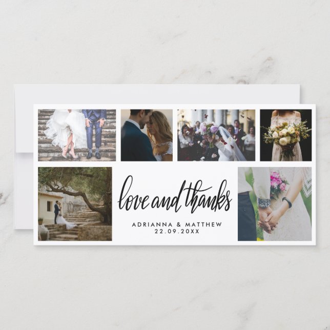 Mariage manuscrit Love & Merci Script Six Photo (Devant)