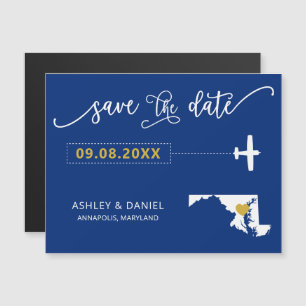 Mariage Maryland Enregistrer la carte de date, Car