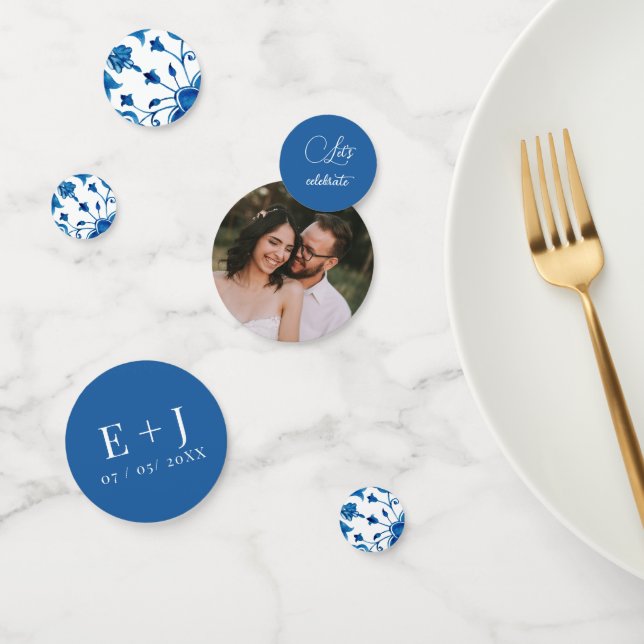 Mariage méditerranéen moderne été Table Confetti (Groupe)