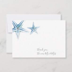 Mariage Merci Cartes Aquarelle Starfish