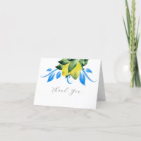 Mariage Merci Cartes Modèle Lemons Aquarelle