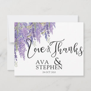 Mariage Merci de l'arbre Purple Wisteria