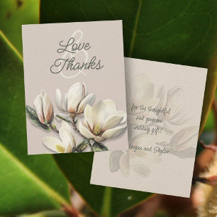 Mariage Merci Message Magnolia Cartes Magnolia Sud