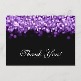 Mariage Merci Note Lumières Violet