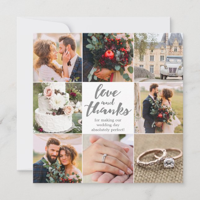 Mariage | MERCI Photo |8 | CARTE PHOTO (Devant)