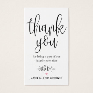 Mariage Merci Tags Lovely Calligraphy