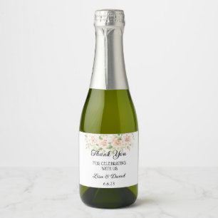 Mariage Mini Sparkling Wine Bottle Étiquette