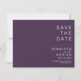 Mariage minimal Enregistrer les cartes de dates