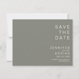 Mariage minimal Enregistrer les cartes de dates