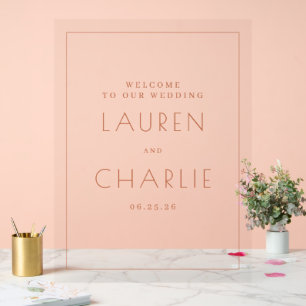Mariage Minimaliste aux Touches de Pêche Chaudes