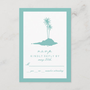 Mariage moderne à Island Beach RSVP - Turquoise