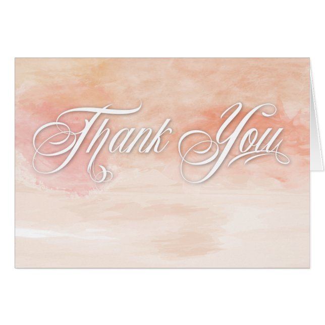 MARIAGE MODERNE CORAL WATERCOLOR (Devant Horizontal)