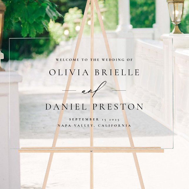 Mariage moderne minimaliste Élégante Affiche de bi (Créateur téléchargé)