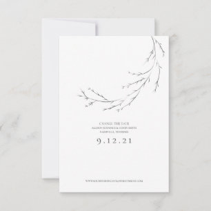 Mariage Modifier la carte minimaliste de date à ma